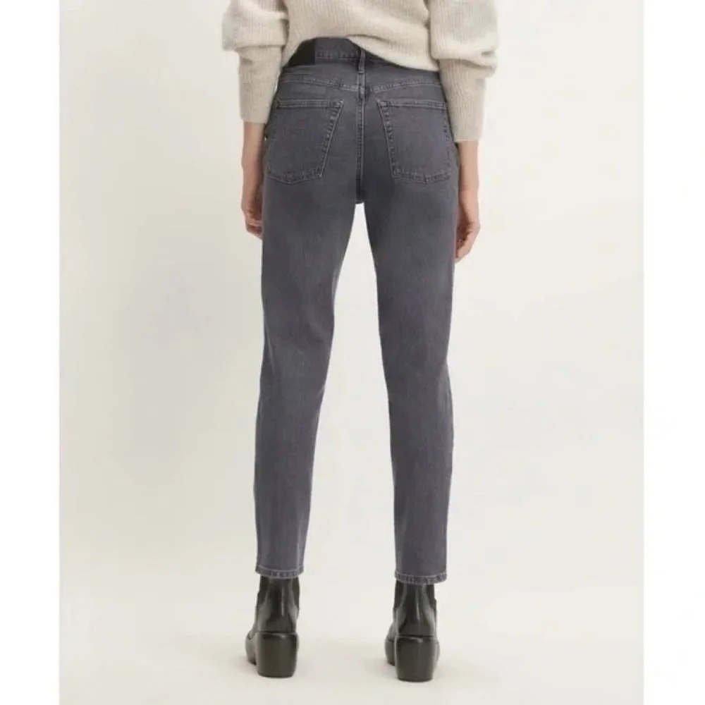EVERLANE - Curvy Cheeky Straight Skinny Jeans Black Gray Wash Size 23 - Picture 4 of 9